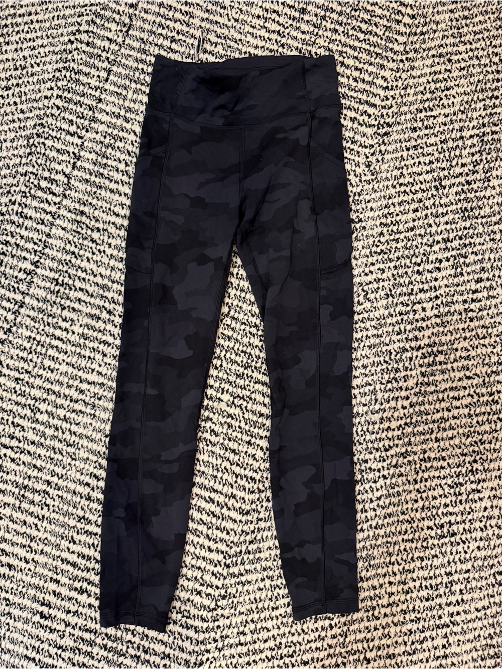 lululemon athletica Black Camo High-Rise Leggings with Side Pockets